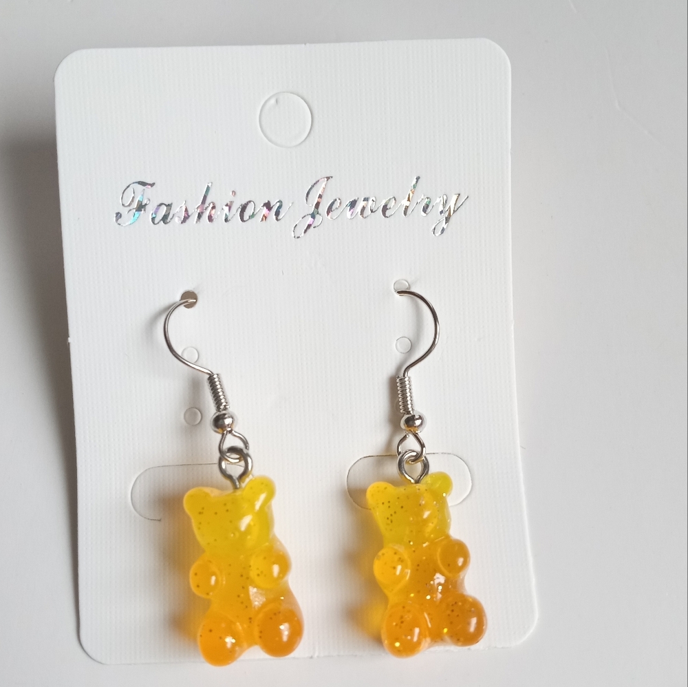 Fashion Jewelry Gummy Bear Dangle Earrings